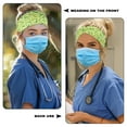 thumbnail image 3 of Jiueut Cucumber Nurse Button Headband Nurse Headbands for Women with Buttons 2 Piece Elastic Sports Headbands Thick Non-Slip Hair Bands for Women and Men Headbands for Sports, 3 of 7