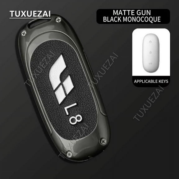 For Leading Ideal LiXiang L8 Car Aluminum Alloy Key Buckle Case Keychain Key Car Accessories