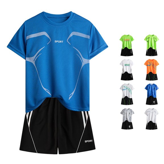 Girls Set Short Sleeve Casual Flexible Indoor Colorful Summer for Girls Playtime Lightweight Shorts Set