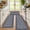 Black, variant on MeyJey Kitchen Rug Set 3 Piece, Non Slip Machine Washable Kitchen Mats for Floor Entryway Hallway Sink, Black