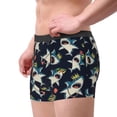 thumbnail image 5 of Salouo Cartoon Sharks Print Men's Boxer Briefs,Breathable Underwear Elastic Waistband Briefs for Men -Large, 5 of 8