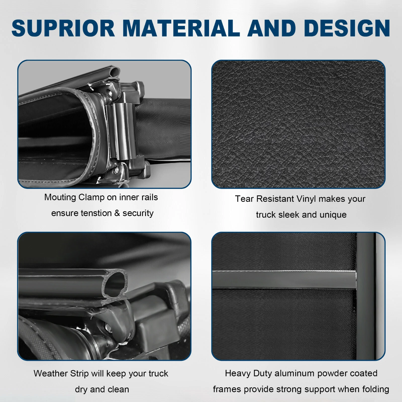 MOSTPLUS Tri-Fold 5.8FT Truck Bed Tonneau Cover for 07-13 Chevy Silverado GMC Sierra 1500