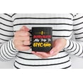 thumbnail image 2 of I Survived My Trip to NYC - Traveler or Traveling to USA Themed, Black 11oz Ceramic Mug, 2 of 5