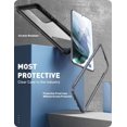 thumbnail image 2 of WEI Ares Series Designed for Galaxy S21 Ultra 5G Case (2021 Release), Rugged Clear Bumper Case Without Screen Protector (Black), 2 of 7