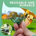thumbnail image 6 of Plant Support Clips Green Plastic | 200 Pack Stem Fasteners for Orchid, Vine, Flower, Sapling | Flexible Garden Stakes, Trellis, Cane Secure | Small to Medium Plant Training, 6 of 7