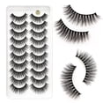 thumbnail image 4 of AMERTEER  10Pairs False Eyelash Natural 3D Fluffy Eyelash Extensions Soft Wispy Eyelashes, 4 of 9