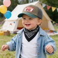 thumbnail image 2 of CAUYDY 4T 5T 6T Kid Boys Summer Hat Fire Truck Water Washable Baseball Cap With Patchwork Embroidery Color Blocking Cartoon Childrens Cap (Sizes 3-8 Years,L04-Black), 2 of 7