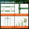 thumbnail image 4 of KFFKFF 6-Set Garden Tomato Supports, 48" Tall Trellis for Plants, Stackable Vegetable & Flower Climbing Stakes, Ideal for Raised Beds & Climbers, 4 of 9