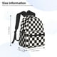 thumbnail image 2 of Disketp Black and White Checkerboard Mochila Ligera Clásica con Múltiples Bolsillos, Mochila Casual para Hombre y Mujer, Ideal para Escuela, Trabajo y Viajes, 2 of 6