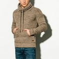 thumbnail image 7 of Herrnalise Men's Jacket Long Sleeve Hoodies Fashion Fall Winter Sweater Loose Large Size Mixed Color Sweater Hooded Pullover SweaterBrown, 7 of 7