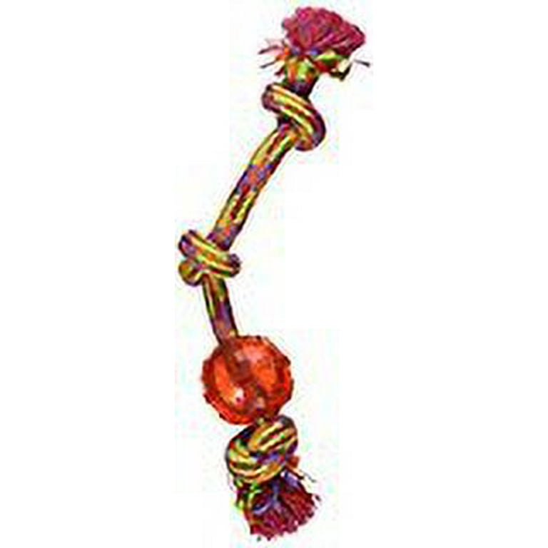 Mammoth Braidys Tug Dog Toy With TPR Ball - Large 20 Inch Rope Toy For Strong Chewers