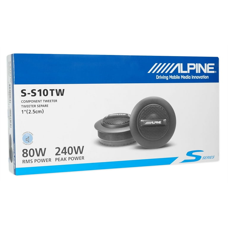 ALPINE Car / Van Tweeters Speaker SXE-1006TW 1 3cm 280 Watts Dome Set Pair  4958043720255