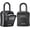Pure Black, variant on Key Lock Box, Portable Combination Lockbox Wall-Mounted Key Storage Box for House Keys, Resettable Code Safe Security Lock Box for Home, Office, Apartment Spare Key Storage (2 Pack, Gray)