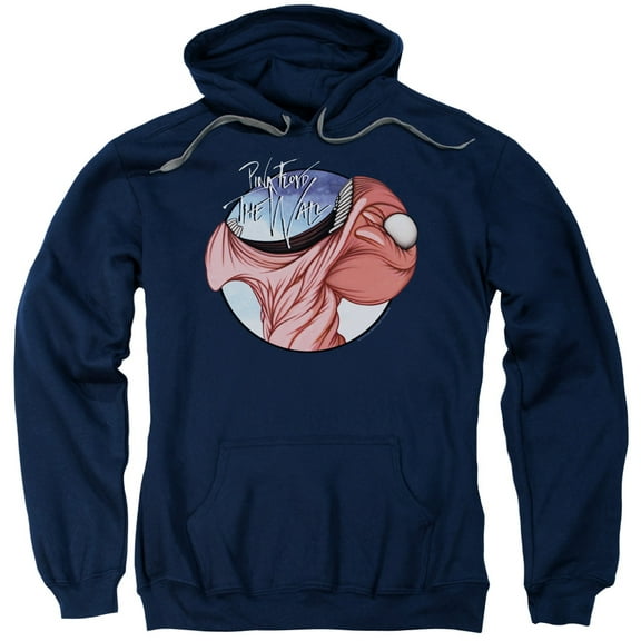 Pink Floyd Open Wide Adult Pullover Hoodie Sweatshirt Navy