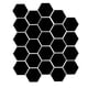 thumbnail image 1 of Etiqueta engomada hexagonal de la pared del espejo 3D DIY Clear Smooth Superficion Efecto reflectante Autoadhesivo Alto Viscosidad Vinilo de pared Silver 24 paquetes Inevent HA047852-03B, 1 of 7