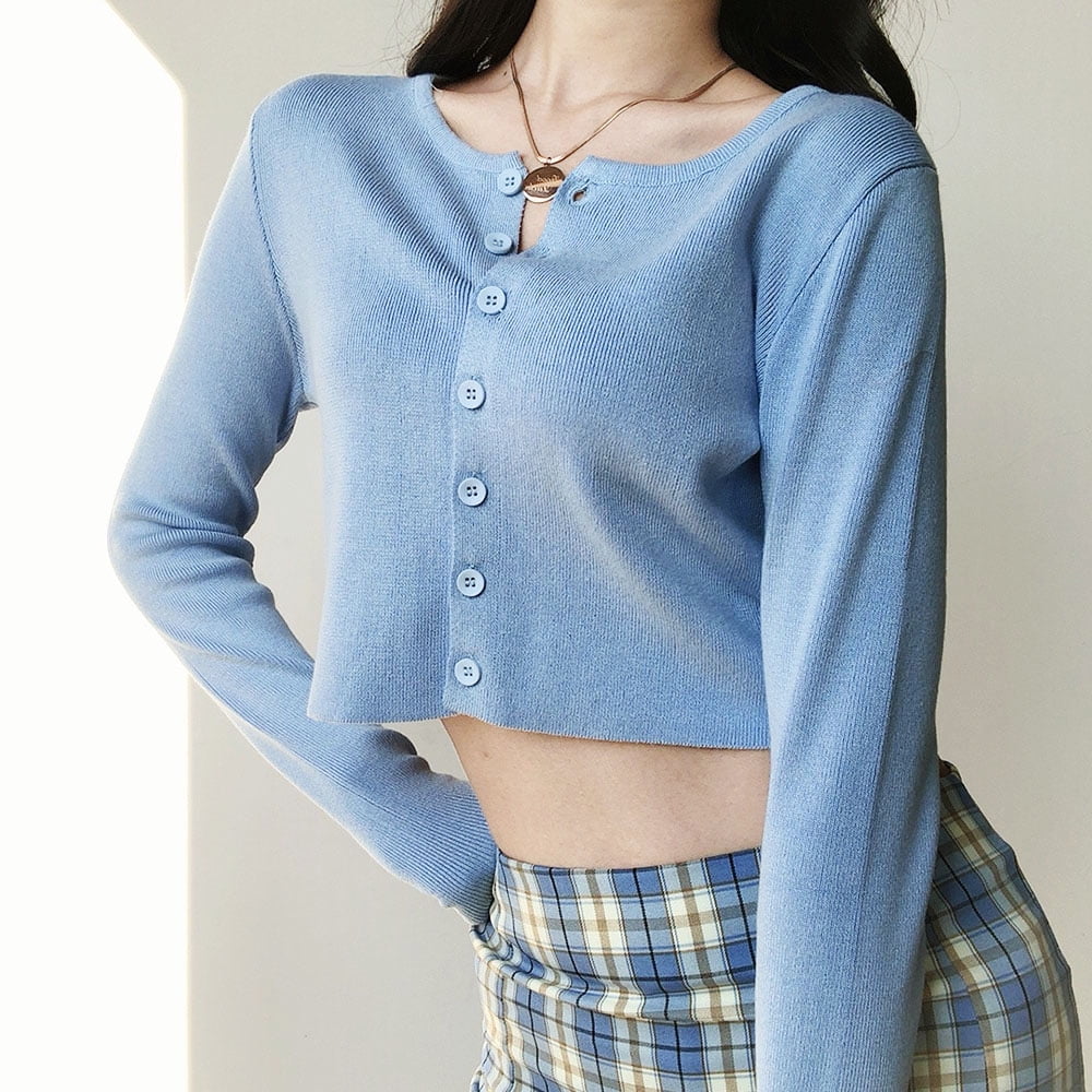 Short Knitted Sweaters Thin Cardigan 