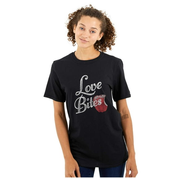 Love Bites Funny Single Valentine Day Women's Graphic T Shirt Tees Brisco Brands S