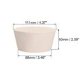 thumbnail image 2 of Unique Bargains White Tapered Shaped Solid Rubber Stopper for Lab Tube Stopper Size #19, 2 of 3