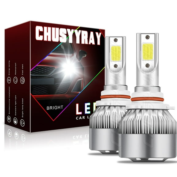 Upgrade 9012 LED Headlight Bulbs High/Low Beam for Chevy Impala 2014-2015 6000k