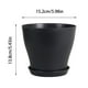 thumbnail image 3 of Macetas de plástico para plantas pequeñas | Macetero de jardín para interior y exterior con orificios de drenaje y bandejas - Macetas duraderas y ligeras para viveros | Ideal para suculentas, 3 of 9