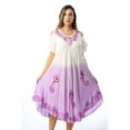 thumbnail image 1 of Riviera Sun Cold Shoulder Umbrella Dress (Lilac / White, X-large), 1 of 4