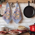 thumbnail image 6 of Watercolor Flowers Kitchen Towels Set of 4, Farmhouse Spring Botanical Daisy Plants Absorbent Dish Towels for Kitchen, Microfiber Hand Towel, Quick Drying Tea Towel for Cleaning Decorative Dishcloths, 6 of 7