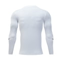 thumbnail image 5 of Povozer Boys Thermal Long Sleeve Fleece Undershirt Football Soccer Base Layer Top White 10-11Years, 5 of 6
