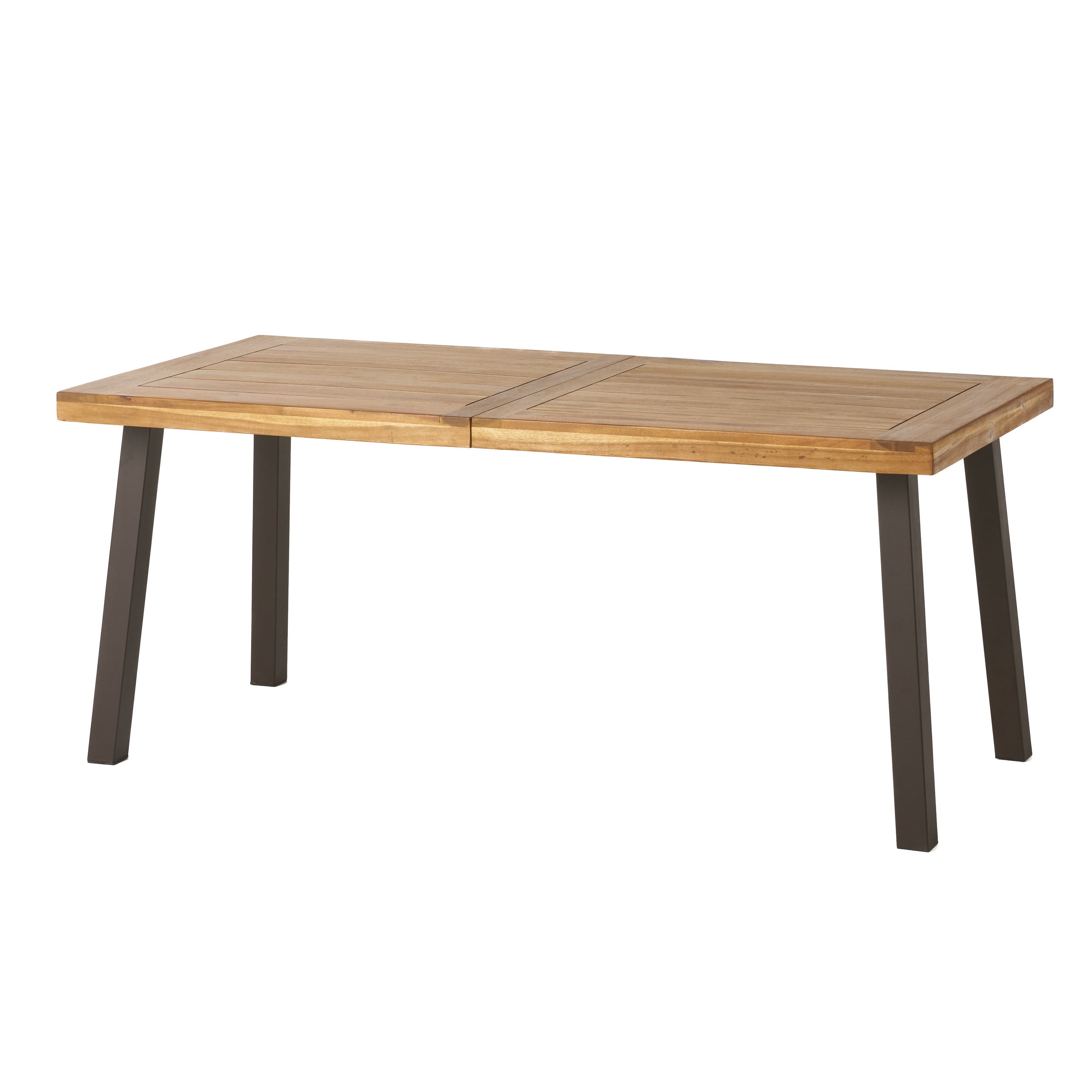 Natural acacia deals wood dining table