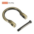thumbnail image 4 of 23mm U Shape Horseshoe D-Rings Zinc Alloy Electroplated Light Bronze 2 Pack, 4 of 5