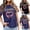 Black, variant on Women Short Sleeve T Shirts Rock N Roll Print Soft For Daily Casual And Concert Wear Rock Tops Black