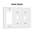 thumbnail image 2 of Game Neon Cyberpunk Style Switch Cover Decorative Wall Plate 3-Gang 2-Toggle 1-Decor Standard Size, 2 of 5