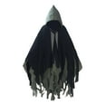 thumbnail image 2 of Capa con capucha perfecl disfraz Halloween Grim Reaper fi verde oscuro, 2 of 8