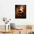 thumbnail image 2 of Nawypu  Vintage Christmas Canvas Wall Art, Santa Claus Reading Booking Pictures for Wall Decor, Merry Christmas Poster Hobby Lobby Santa Picture, Xmas Wall Decorations Gifts, 2 of 4