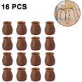 thumbnail image 1 of Protectores de patas de silla 16 piezas Protectores de piso de silicona para patas de silla con almohadillas de fieltro indivisibles, Mueva los muebles silenciosamente y proteja sus pisos de rayones,, 1 of 5