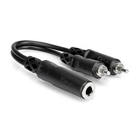 Hosa Y Cable .25 In Tsf To Dual Rca