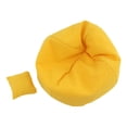 thumbnail image 4 of Sofá miniatura con almohada Regalos Micro Paisaje Adorno de dormitorio Suministros de decoración Amarillo, 4 of 9