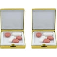 thumbnail image 4 of Set of 2 Square-Shaped Pocket Purse Pill Box & Organizer (Gold Angel), 4 of 4