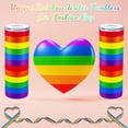 thumbnail image 3 of zilaii 2 Pcs Rainbow Pride Tumbler Gay Pride Lesbian LGBT Gift 20oz Insulated Rainbow Striped Coffee Cup with Lid Straw Brush for Women Men LGBT Awareness Month Gifts, 3 of 6