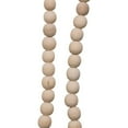 thumbnail image 3 of Kurt Adler Natural Unfinished Wooden Round Beaded Garland, 9ft, 3 of 3