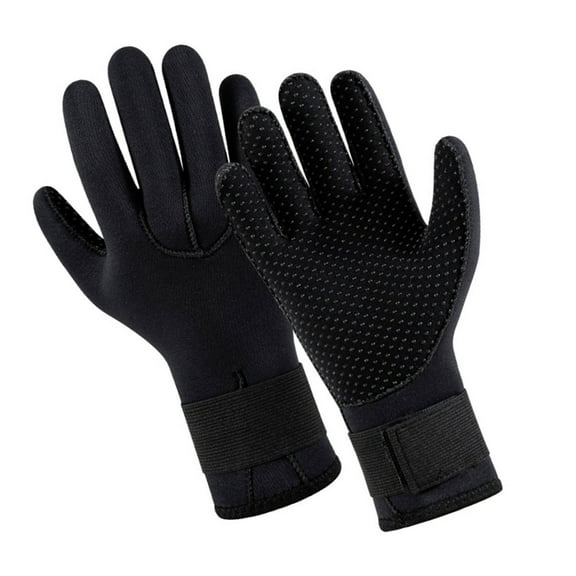 AOOOWER Neoprene Gloves Diving Wetsuit Gloves 5mm Thermal Glove with Adjustable Waist Strap for Snorkeling Scubas Diving Surfing
