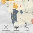thumbnail image 5 of Yayeee 2 Pack Hand Towels for Bathroom 100% Cotton 16" x 28" Soft Absorbent Kitchen Towel, Halloween Cute Ghosts, 5 of 7