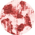 thumbnail image 1 of Ahgly Company Indoor Round Abstract Red Modern Area Rugs, 8' Round, 1 of 4