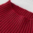 thumbnail image 5 of CYRBOKO Toddler Girls High-neck Sweaters, Long Sleeve Thermal Cotton Winter Kids Clothig Red Size 2-3 T, 5 of 5