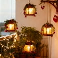 thumbnail image 2 of MEHOOM 4 Pack Outdoor Solar Lanterns Colorful, LED Fairy Lights Hanging Decorative Garden Lights, Waterproof Solar Powered Lights for Patio, Yard, Balcony, Christmas Decorations Outdoor, 2 of 10
