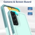 thumbnail image 5 of for Samsung Galaxy S22 Case: Dual Layer Protective Heavy Duty Cell Phone Cover Shockproof Rugged with Screen Protector - Military Protection Bumper Tough - Samsung Galaxy S22 5G 2022, 6.1 inch, Green, 5 of 15