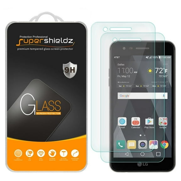 [2-Pack] Supershieldz for LG Risio 2 Tempered Glass Screen Protector, Anti-Scratch, Anti-Fingerprint, Bubble Free