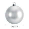 thumbnail image 3 of Euaioeiu Large Shatterproof Glitter Christmas Ornaments 6 Inch, Plastic Hanging Balls for Holiday Tree Decor Indoor Outdoor, Red Gold Silver Blue Pink Green Festive Party Wedding Year Decorations, 3 of 6