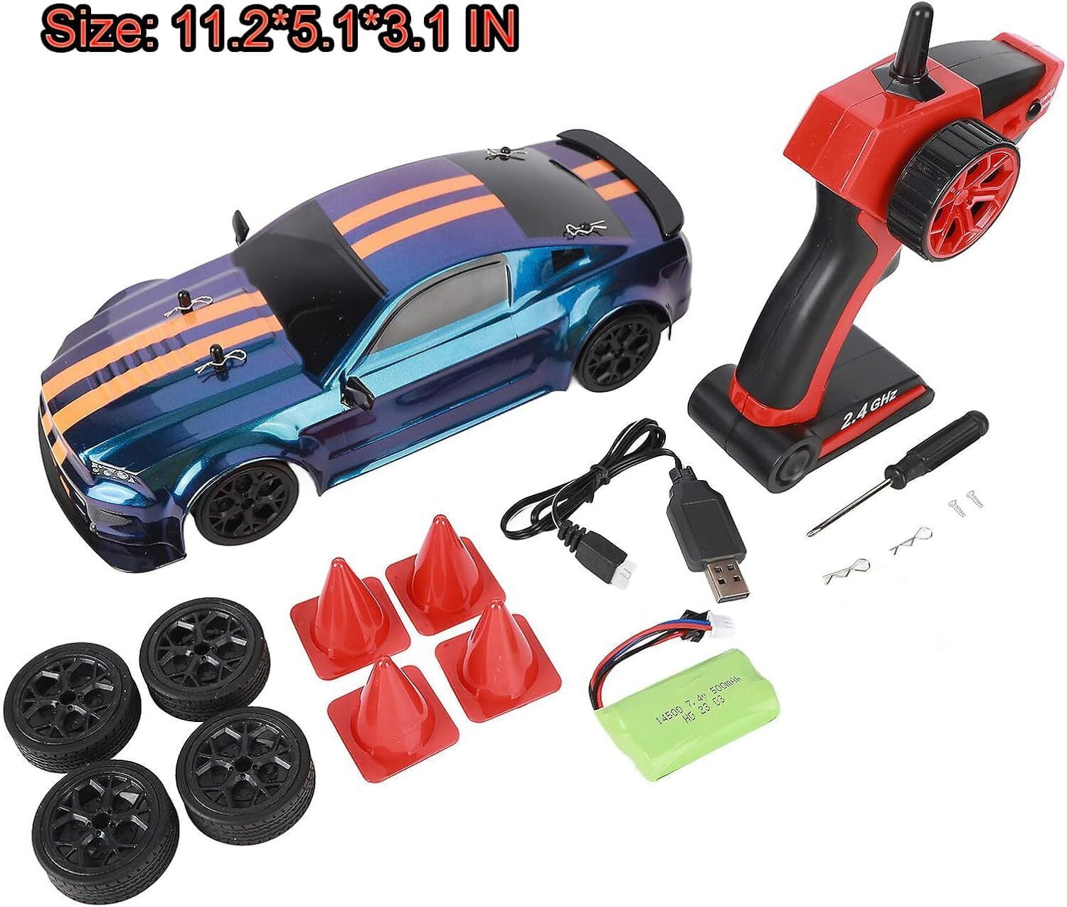 AIGIA RC Drift Car 1:14 Remote Control Car 4WD 30KM/H High Speed Racing RC Drifting Car Gifts Toy