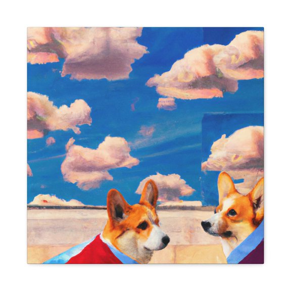 Corgi Cuteness Abounds - Canvas