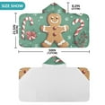 thumbnail image 4 of Yayeee Kids Hooded Towels Toddler Soft Absorbent Beach Bathing Wrap 50" x 23.5", Christmas Gingerbread, 4 of 5